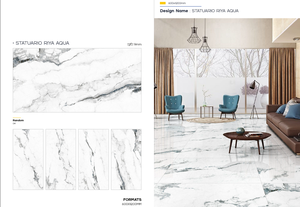 Azulejos de Cerámica de Porcelana de Diseño Moderno, 60x120 cm, Acabado Mate, Brillante y Lustroso, 8 mm de Grosor, Alta Absorción - Product Image 4