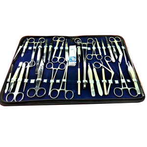 Premium 157 pièces Instruments KIT ciseaux vétérinaires pince porte-aiguille Scalpel Handel acier inoxydable tout en un par pentax - Product Image 1