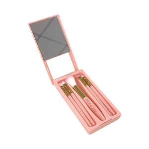 Ensemble professionnel de 5 pinceaux de maquillage avec poils synthétiques doux et complets pour le visage et les lèvres, 13 pièces par ensemble avec étui - Product Image 2