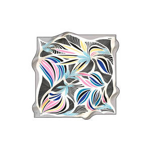 Digital Printed 90x90 <b>Silk</b> Crepe Satin Square <b>Scarf</b> - Product Image 1