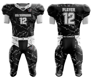 T-shirts courts et pantalons respirants à col en V pour jeunes uniformes de football imprimés pour les sports de plein air uniformes d'équipe de grande taille - Product Image 1