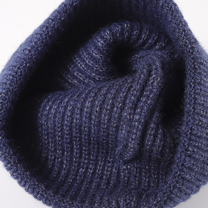Gorro jacquard con letras personalizadas, gorro de punto con logotipo personalizado, bordado de Angora, calavera de Invierno en Blanco, gorro - Product Image 5