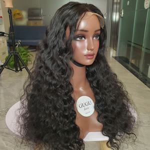 Perruque vietnamienne 100% cheveux humains 26 pouces vague profonde couleur brune pas d'enchevêtrement pas de perte prix de gros - Product Image 3