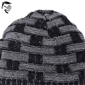 Gorro Jacquard 100% de lana para invierno, nueva moda, gorro de punto con estampado de logotipo personalizado, precios al por mayor, ropa para exteriores, venta de gorros estampados - Product Image 5