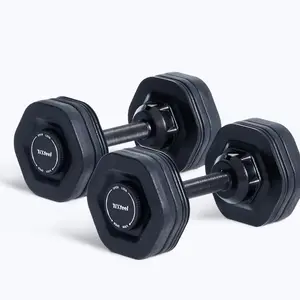 Wholesale Droppable Adjustable Dumbbells Cast Iron 23KG Taiwan Hot Sell Indoor Fitness Fitness