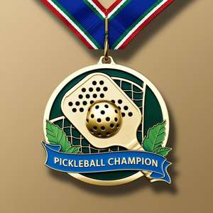 Medallas exclusivas de Pickleball de latón antiguo para competiciones universitarias de secundaria Medalla de metal personalizada de diseño libre para eventos deportivos - Product Image 5
