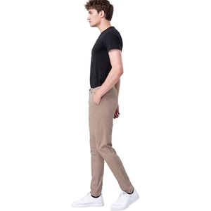 Algodón Mens Chino Fabricante Chinos Hombres Slim Fit cómodo y elegante Chino Pantalones de bajo precio - Product Image 3
