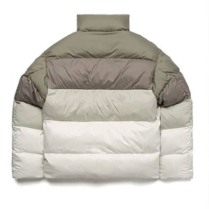 OEM Customized Men's Winter Hooded Canvas Puffer <b>Jacket</b> with Custom Designs - Product Image 2