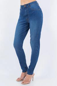 Venta al por mayor de las mujeres Slim Fit Jeans Casual de moda Pantalones de mezclilla para las señoras 2025 - Product Image 4