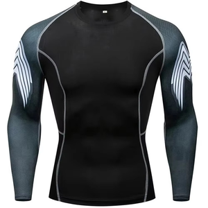 Men's Bjj MMA Rashguard Kickbox Clothes <b>Boxing</b> <b>Shirts</b> Sublimated Compression Rash Guard Clothes Wrestling Wear - Product Image 3