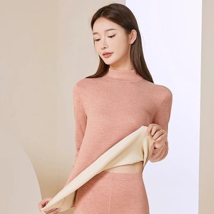 Calzoncillos largos térmicos de algodón para mujer, pantalones de manga larga elásticos y cómodos, traje transpirable - Product Image 5