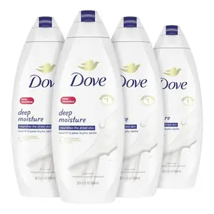 Dove Deep Moisture Body Wash para piel seca Hidratante Body Wash transforma incluso la piel más seca en una ducha, 22 floz (paquete