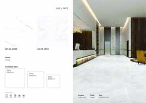 Carreaux de sol et de mur en porcelaine brillante 1200x1200 Carreaux architecturaux de luxe - Product Image 2