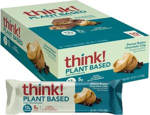 piensa! Barras de Proteína Veganas a Base de Plantas - Sabor a Mantequilla de Maní y Chispas de Chocolate, Paquete de 10 - Product Image 6
