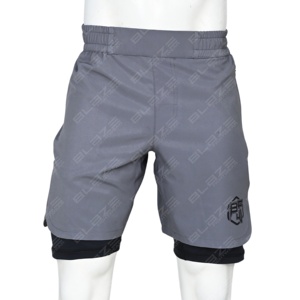 <b>Men's</b> Summer Active Running <b>Shorts</b> with Quick Dry Mesh Gym Training Sports <b>Shorts</b> with Side Split Solid Pattern - Product Image 6