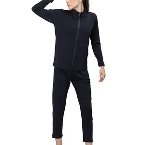 Good Quality Hooded Casual Solid Women's Breathable Plus Size Customized Lightweight 2-Piece Winter Track Suit Set <b>100</b>% <b>Nylon</b> - Product Image 4