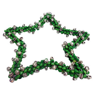 Design élégant artisanat fer/perles suspendus étoile tenture murale décor nickelage pour la décoration de noël personnalisé - Product Image 1