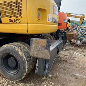 Excavadora de Ruedas Komatsu PC160 de 16 Toneladas, Usada, de Segunda Mano, de Tamaño Mediano, Capacidad de la Cuchara de 0.65m3, Potencia de 82.4KW, en Venta, 99% Nueva - Product Image 2