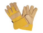 Guantes de trabajo de cuero real Guantes de seguridad de grado con material de revestimiento de poliéster de vinilo de látex Tamaño XL - Product Image 2