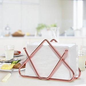 Servilleteros de cobre elegantes hechos a mano con borde en forma de V bolas soldadas y decoración de fiesta de mesa de Metal rosa para bodas-Hecho EN LA India - Product Image 6