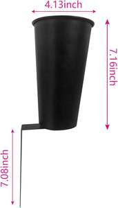 Metal Cemetery <b>Grave</b> <b>Vase</b> <b>for</b> Fresh/Artificial Flowers Memorial Flower Holder Royal Imports Cemetery <b>Vases</b> <b>for</b> <b>Grave</b> - Product Image 3