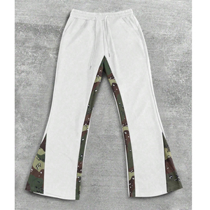 กางเกงวอร์มผู้ชายวินเทจซักลายแดดพิมพ์โลโก้ได้ตามต้องการ - Product Image 1