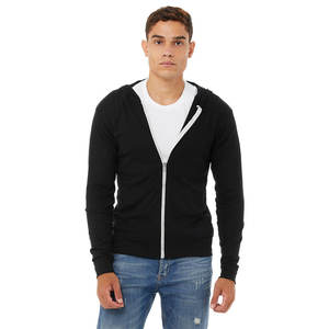 Suave 100% algodón Unisex media cremallera Sudadera con capucha personalizable bordado a prueba de viento transpirable sudadera - Product Image 2