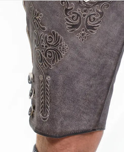 2025 pantalones de cuero bávaro personalizados para hombre 100% pantalones cortos de estilo callejero transpirables de ante de cabra para las estaciones de otoño - Product Image 4