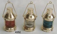 Lampe de mineur en laiton massif, lanterne suspendue de bateau marin faite à la main, lampes de finition Antique, lanterne de bateau fini nautique Antique en laiton