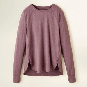 92% Polyester Recyclé 8% Spandex Slim Fit Séchage Rapide Anti Adour Moonscape Violet Mix Femmes Renouveler Respirant T-Shirt À Manches Longues - Product Image 1