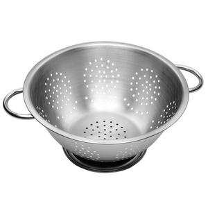 Passoire en métal à mailles en acier inoxydable de qualité supérieure pour le rinçage du lavage des petites céréales pâtes riz légumes fruits - Product Image 6