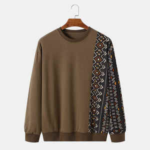 Sudadera de cuello redondo para hombre, Jersey de manga larga con puños acanalados y tejido suave y transpirable, ideal para fitness y uso diario - Product Image 1