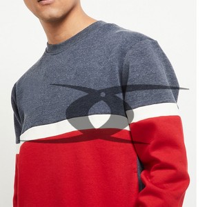 Sweat-shirt à col rond vierge en molleton de coton 100% à logo personnalisé pour hommes, vêtements de rue thermiques à épaules tombantes pour l'hiver - Product Image 4