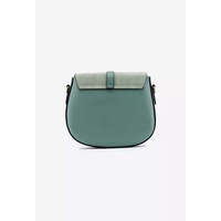 AP IDEA MODA Italienische Echtleder-Mode-Damen-Umhängetasche mit Überschlagverschluss Verde 1000g