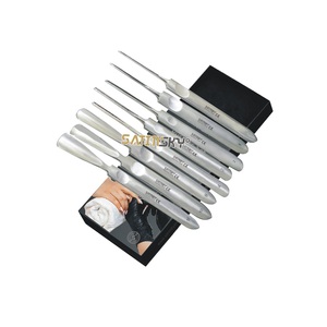 Cinzel de Acero Inoxidable para Podología y Quiropodia, Empujador de Cutículas, Cortaúñas de Doble Punta, Calidad Premium - Product Image 1