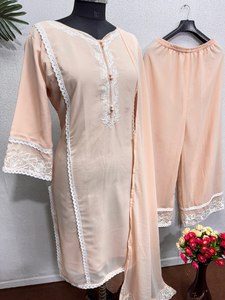 DESIGNER POUR SOIRÉE HAUT EN GEORGETTE EN FUAX AVEC DUPATTA - Product Image 6