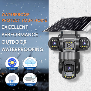 Caméra de Sécurité CCTV <span class=keywords><strong>V380</strong></span> Pro 3 Objectifs 1080P 6MP 4G et Wifi Solaire Vision Nocturne Extérieure PTZ Suivi Automatique Sans Fil IP66 - Product Image 4