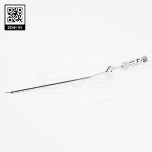Aspirateur manuel Frazier de qualité médicale certifié CE pour la neurochirurgie ORL, embout d'aspiration angulaire de 19 cm, réutilisable, chirurgical - Product Image 2
