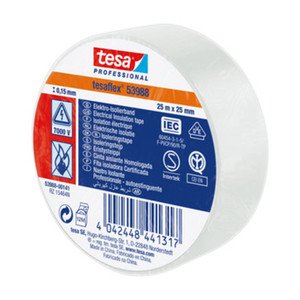 NASTRO ISOLANTE CERTIFICATO BIANCO MM.25(MT.25) - Product Image 1