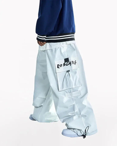 Pantalon de ski unisexe imperméable, coupe-vent, respirant, avec boutons, isolé, coupe ample, chaud pour l'hiver, avec coutures thermosoudées, écologique - Product Image 4