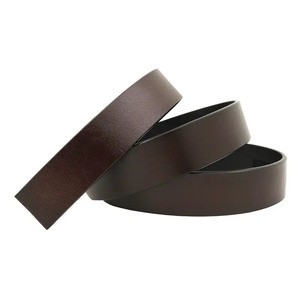 Ceinture en cuir pour hommes, sangle à boucle automatique personnalisée sans boucle, ceinture d'affaires de ceinture automatique en cuir de vachette - Product Image 2
