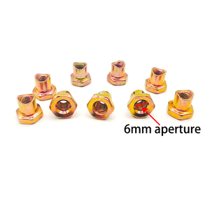 Écrou hexagonal à pas en acier au carbone, laiton, acier inoxydable, couleur zinc, <span class=keywords><strong>M6</strong></span>, personnalisé, pour conduite de <span class=keywords><strong>frein</strong></span> de moto électrique - Product Image 5
