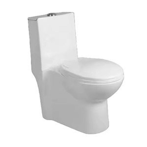 Articles sanitaires S-trap Toilette siphonique monobloc en céramique monobloc montée au sol en céramique siphonique monobloc - Product Image 1