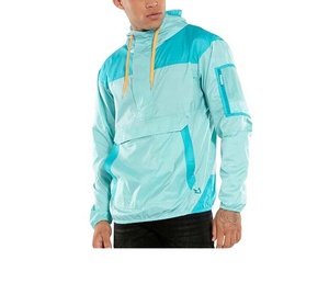 Veste coupe-vent en maille avec logo personnalisé pour hommes de qualité supérieure, vente en gros, streetwear, vestes d'été pour hommes - Product Image 4