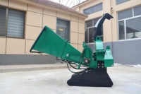 Déchiqueteuse à bois à alimentation hydraulique à trois points (PTO) Déchiqueteuse Broyeur Branche d'arbre et broyeur de feuilles déchiqueteuse à bois