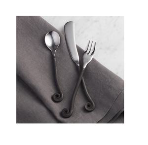 Ensemble de 3 couverts en acier inoxydable pour cocktail Clef de sol métallique en acier portable Fabricant grossiste direct d'usine - Product Image 1