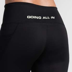 Leggings Deportivos Casuales Negros de Cintura Alta, Tejido Sin Costuras, Spandex, Nailon, Látex, para Fitness y Yoga, Talla XL, Transpirables, con Logotipo Estampado - Product Image 6