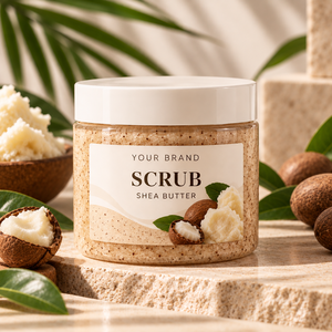 Gommage corporel au sucre et au beurre de karité en marque privée - Product Image 1