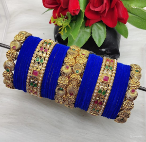 Bracelets en laiton indiens à la mode et traditionnels bracelets de mariage pour femmes et filles - Product Image 1