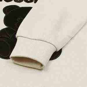 Sweat-shirts pour hommes de couleur crème, nouvelle conception 2025, surdimensionnés, 100% coton, col rond, pull imprimé, sweat-shirts et pulls pour hommes - Product Image 2